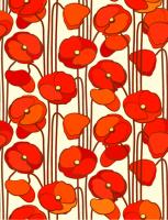 Узор из оранжевых маков