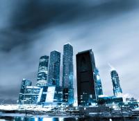 Современные постройки большого города