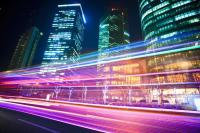 Огни трафика мегаполиса