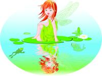 Фея на лилии