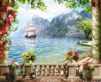 Корабль у скал