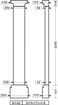 Пілястра 4.20.301
