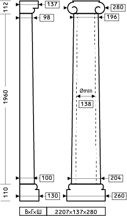 Напівколонна 1.10.204