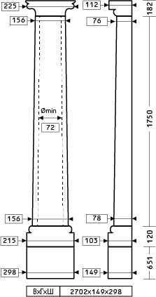 Напівколонна 1.10.301