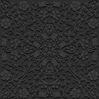 Черный 3д орнамент