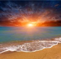 Закат на море