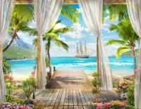 Терраса с видом на корабль