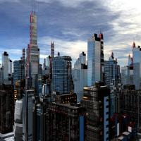 Дома современного города