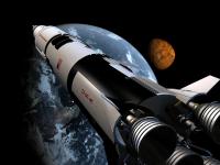 Космический корабль и Земля