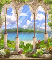 Терраса с видом на горную реку