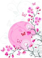 Розовые бабочки