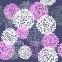 Узор из круглых цветов