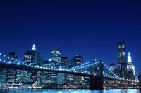 Ночное небо над Бруклинским мостом