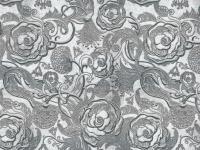 Серебристый цветочный фон