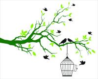 Птицы в клетке