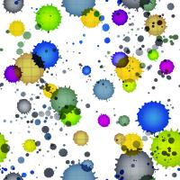 Цветные кляксы