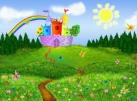 Поляна и замок