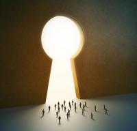 Замочная скважина абстракция