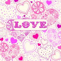 Узор с сердечками