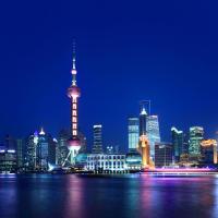 Ночные огни современного города