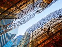 Небоскребы современного города