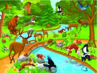 Звери в лесу