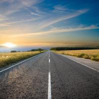 Дорога и закат