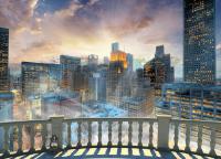 Город в дымке