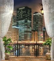 Вид на ночной город