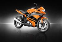 Оранжевый мотоцикл