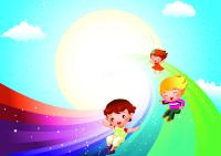 Дети на радуге