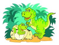 Динозавр и детёныш