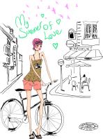 Девушка с велосипедом