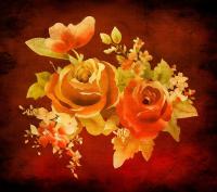 Картина маслом Розы