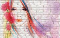 Маки и девушка