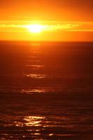 Оранжевый закат на море