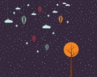 Воздушные шары в небе