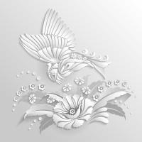 Бабочка над цветком