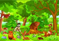 Животные на поляне