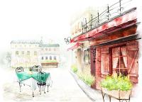 Столик на улице