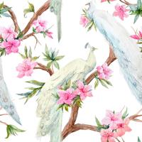 Павлины на ветке