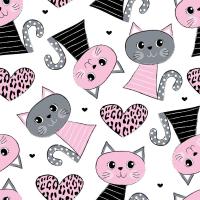 Котики с сердечками