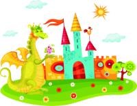 Дракон возле замка