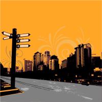 Указатель на перекрестке