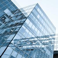 Стеклянные высотки большого города