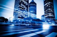 Ночная улиц современного города