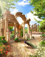 Колонны среди деревьев