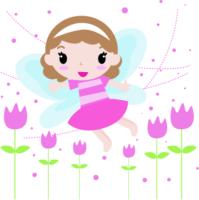 Фея на цветочном лугу