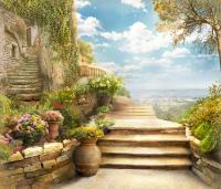 Дом с каменной лестницей