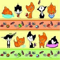 Паттерн с котятами
